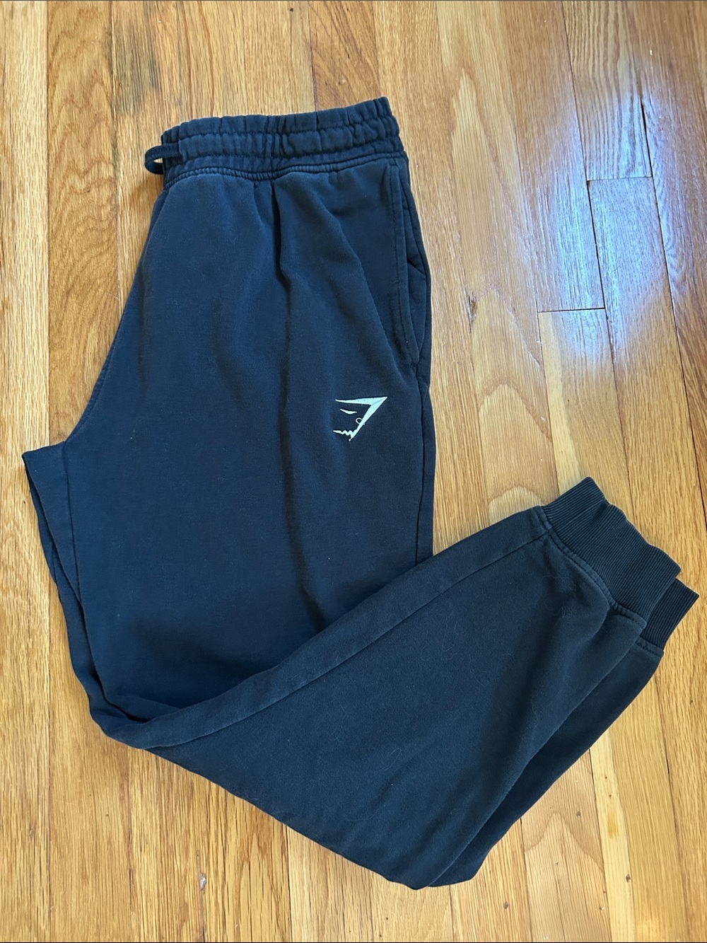 Gymshark Black Men's Jogger Sweatpants with Subtle Logo